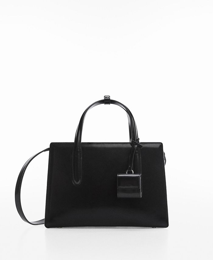 Mango Saffiano Leather Handbag