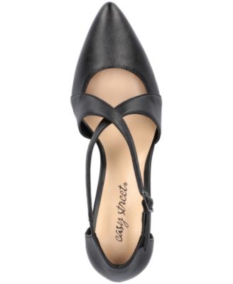 Women's Elegance Cross Strap Front Pumps