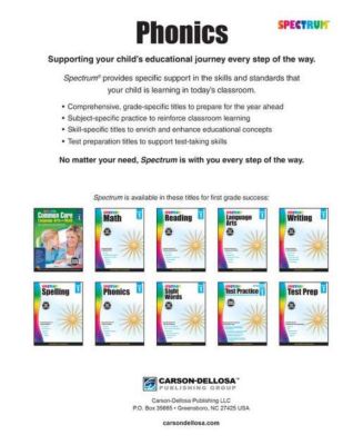Spectrum Phonics, Grade 1 by Spectrum Compiler