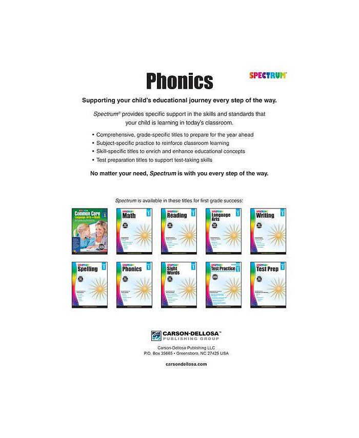 Barnes & Noble Spectrum Phonics, Grade 1 by Spectrum Compiler Macy's