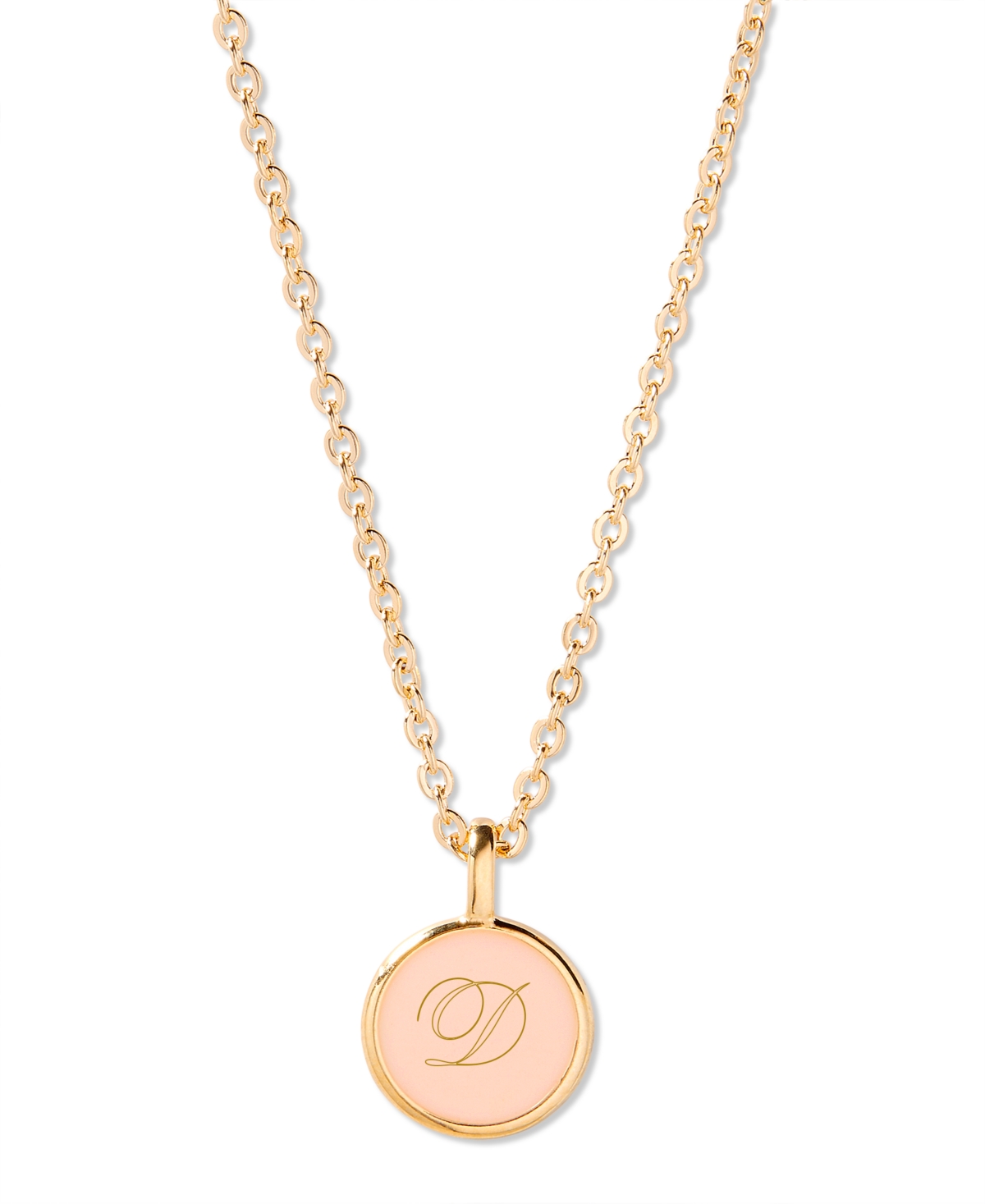 Brook & York Enamel Ava Initial Pendant In Gold - D