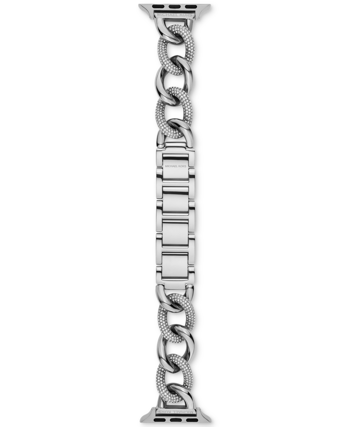Shop Michael Kors Women's Pave Stainless Steel Bracelet For Apple Watch, 38/40/41 And 42/44/45/49mm In Gold-tone