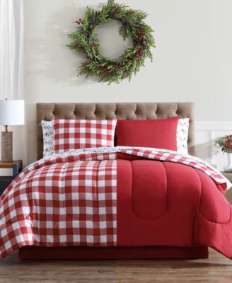 Hallmart Collectibles Holiday Cardinal 8-Pc. Comforter Set, Created for Macy's