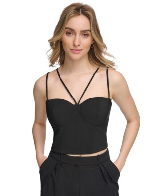 Calvin Klein - Women's Strappy Sweetheart-Neck Corset Top