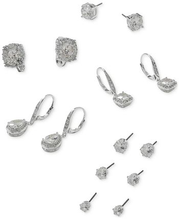 Anne Klein 8MM CRYSTAL STUD EARRINGS Macy s