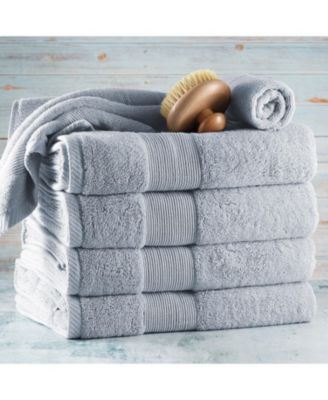 Luxury Combed Cotton Bath Towel Set, 6-Piece