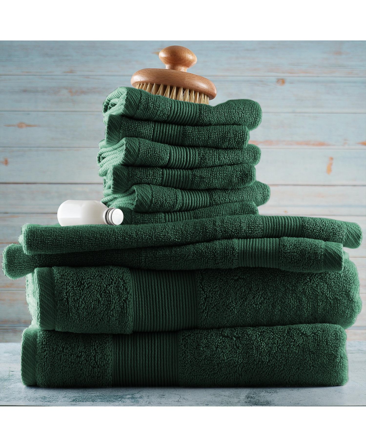 Hearth & Harbor Bath Towel Collection, 100% Cotton Luxury Soft 10 Pc Set
