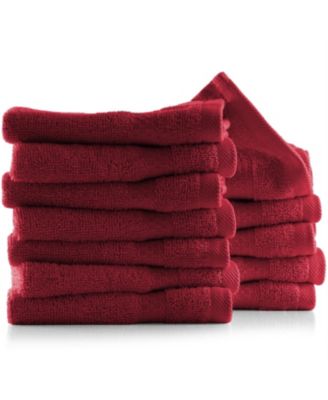 Luxury Combed Cotton Washcloth Set, 12-Pack