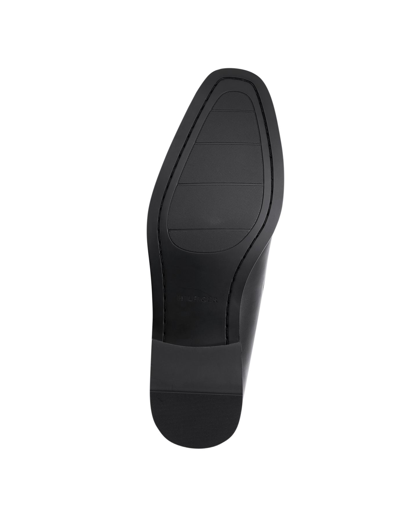 Мужские туфли Tommy Hilfiger Sawlin Logo Embellished Dress Loafers, цвет: Чёрный — фото 5
