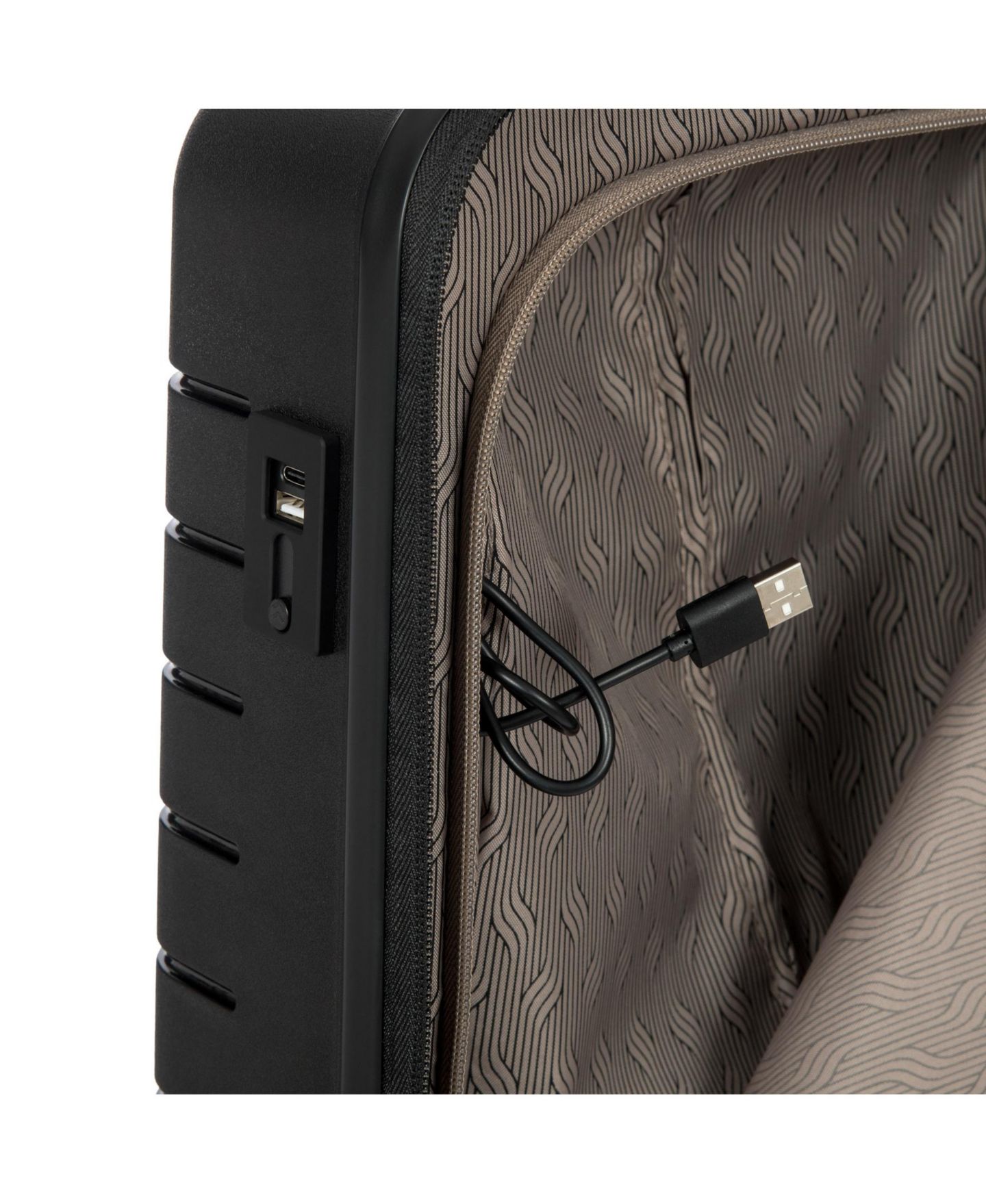Чемодан Bric's B Y Ulisse Hardside Front Carry-on Spinner, цвет: Чёрный — фото 11