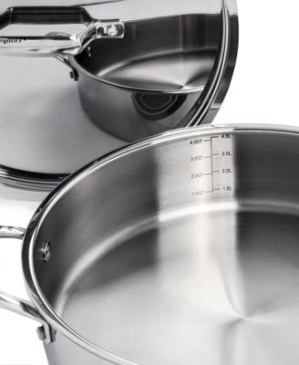 Professional 13pc Tri-Ply 18/10 Stainless Steel Cookware Set with SS Lids