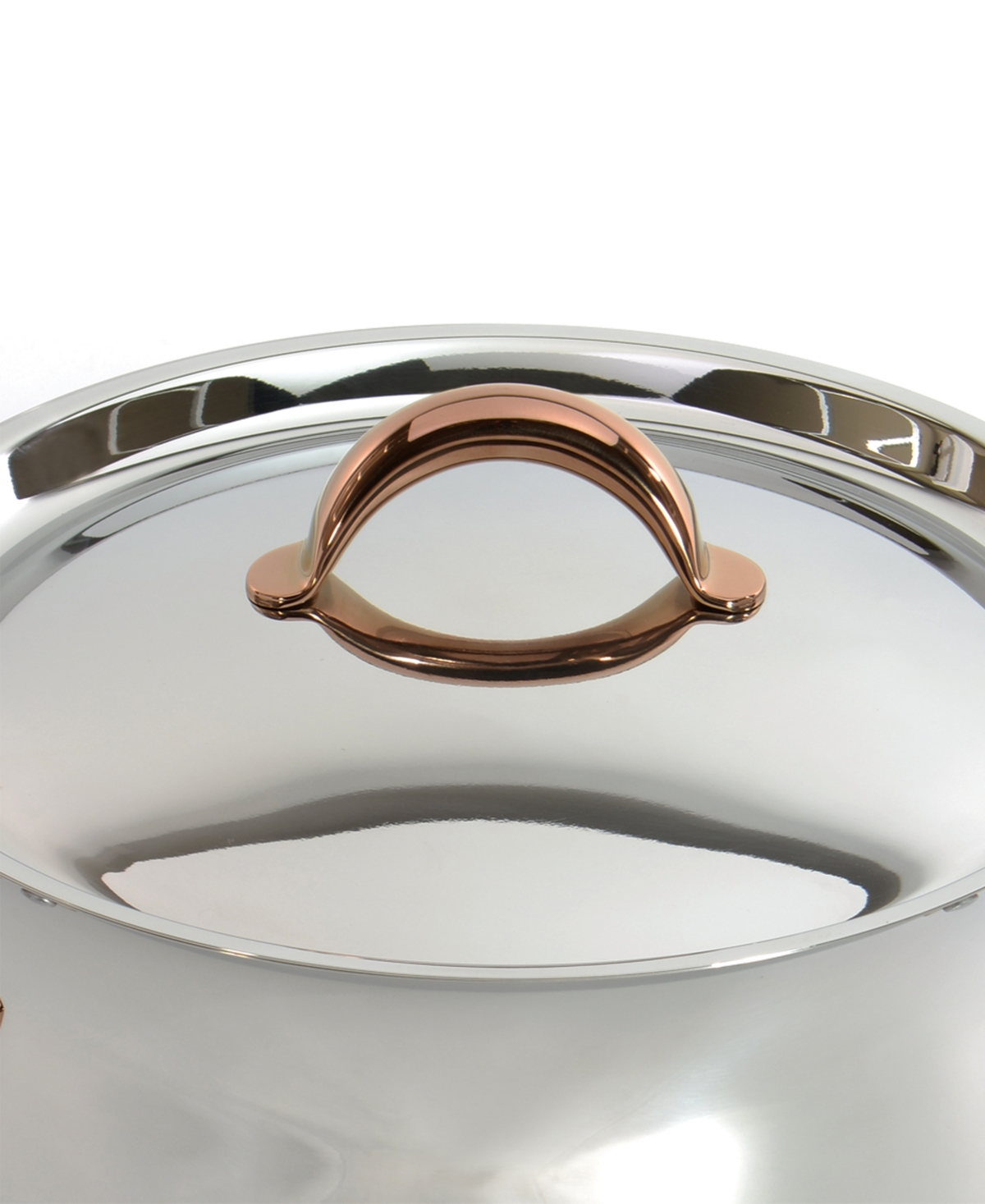 BergHOFF Ouro Gold 11Pc 18/10 Stainless Steel Cookware Set with Ss Lid - rose gold