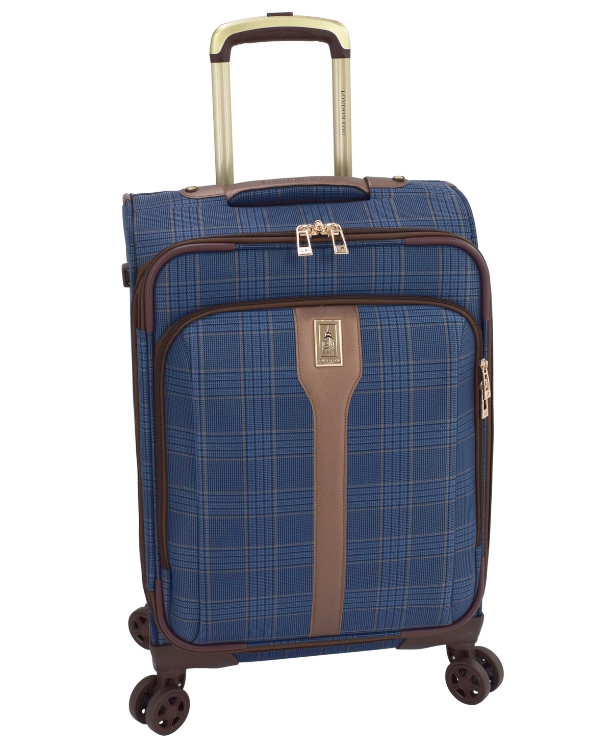 Brentwood Iii 20" Expandable Spinner Carry- on Soft Side, Created for Macy's - Navy, Bronze