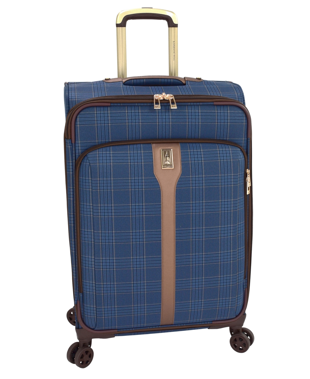 Brentwood Iii 25" Expandable Spinner Soft Side, Created for Macy's - Navy, Bronze