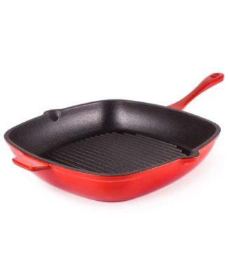 Neo 4pc Cast Iron Cookware Set, Grill Pan, Fry Pan & Oval Dutch Oven