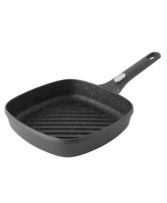 GEM 4Pc Nonstick Cast Aluminum Cookware Set, Fry pan, Grill Pan & Saute Pan