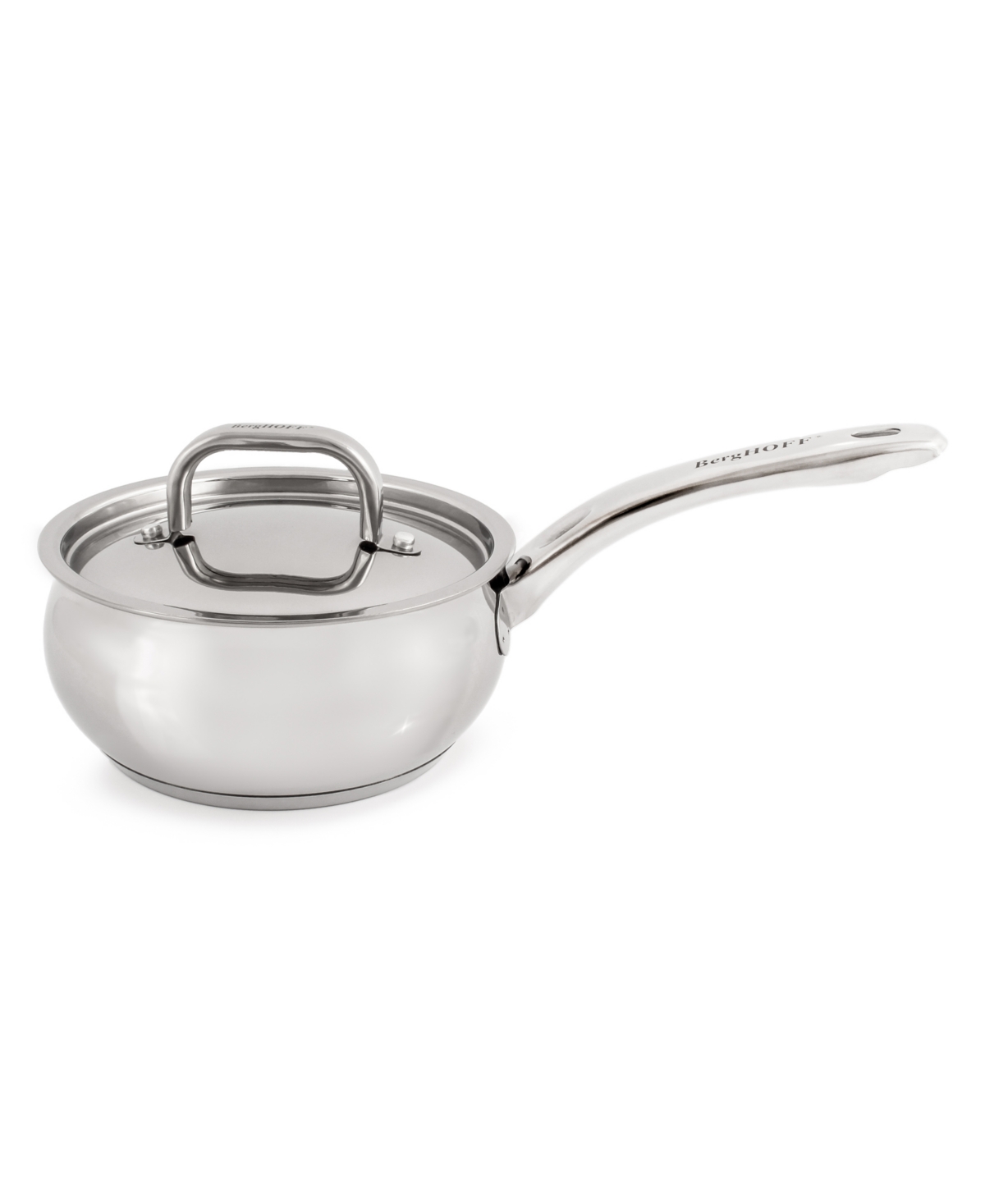 BergHOFF Belly Shape 6pc 18/10 Stainless Steel Cookware Set with Ss Lids