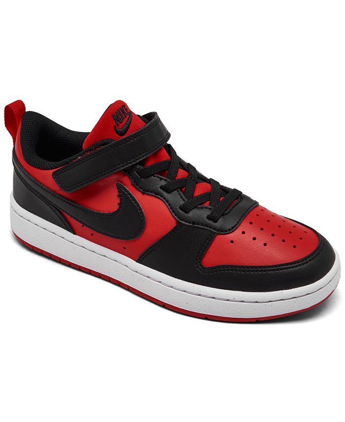 Nike Little Kids Court Borough Low Recraft Adjustable Strap Casual Sneakers  From Finish Line - Macy's