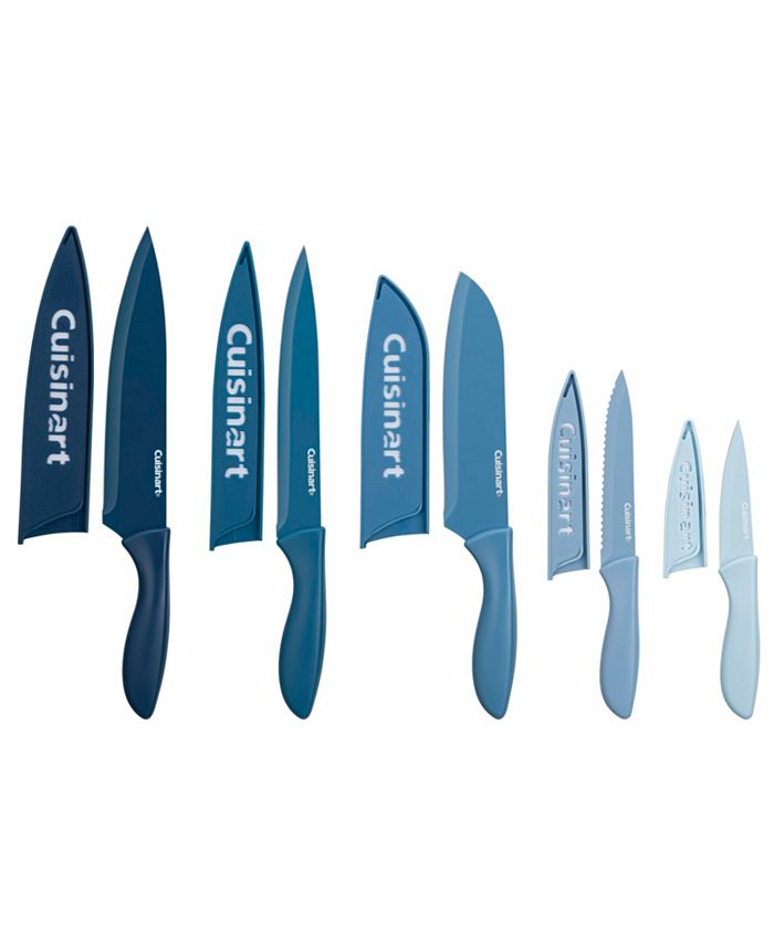 Cuisinart Stainless Steel 10 Piece Ceramic Coated Ombre Knife Set - Multicolor
