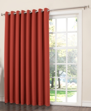 Sun Zero Grant Solid Grommet Curtain Panel, 100" X 84" In Brick