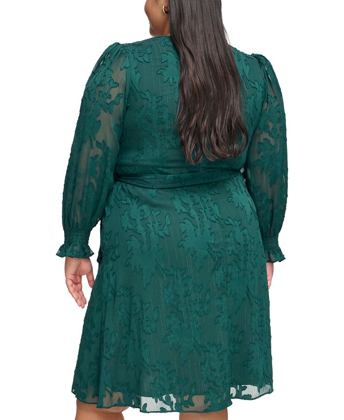 Jessica Howard Plus Size Belted Fit & Flare Dress - Macy's