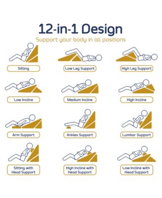 Adjustable Cooling Cover and Extra Pillow Bed Wedge Pillow