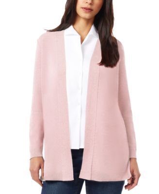Jones New York - Women's Relaxed V-Neck Open Cardigan