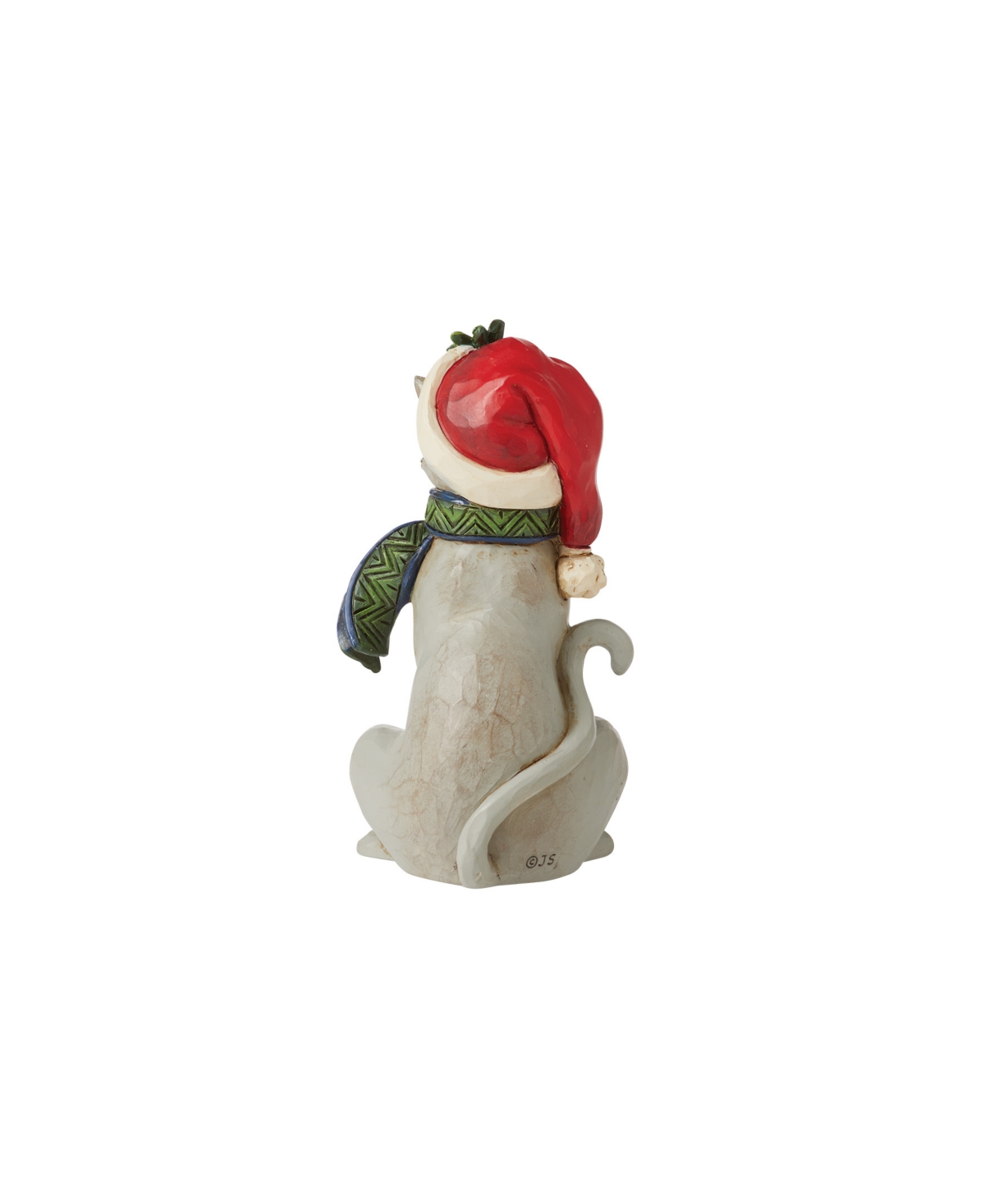 Jim Shore Mini Christmas Cat Figurine In Multi