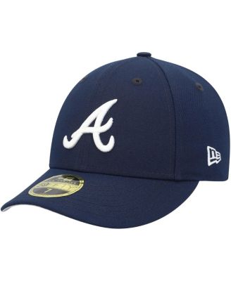 Men's Navy Atlanta Braves Oceanside Low Profile 59FIFTY Fitted Hat