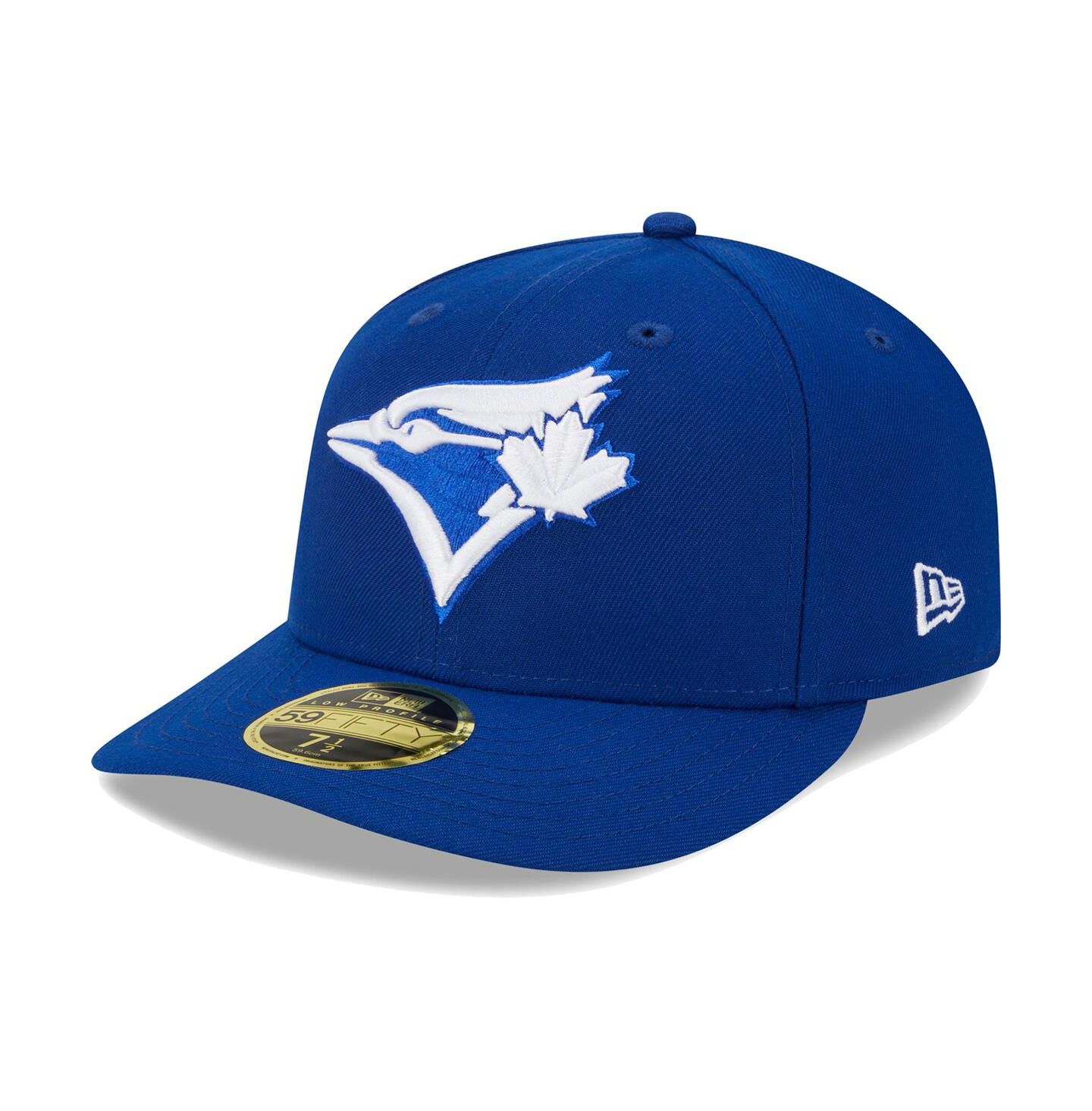 Мужская кепка New Era Royal Toronto Blue Jays White Logo Low Profile 59FIFTY Fitted Hat — фото 2