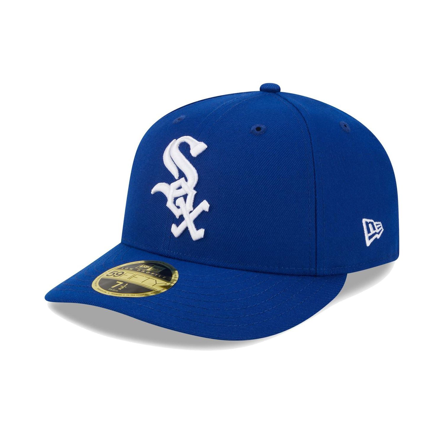 Men's Royal Chicago White Sox White Logo Low Profile 59FIFTY Fitted Hat