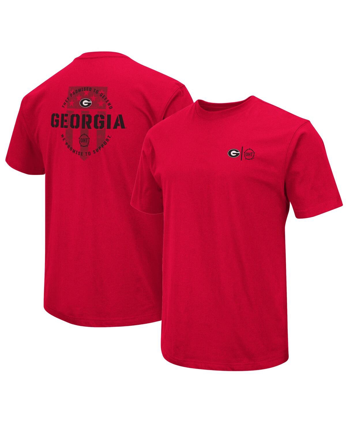 Shop Colosseum Men's  Red Georgia Bulldogs Oht Military-inspired Appreciation T-shirt