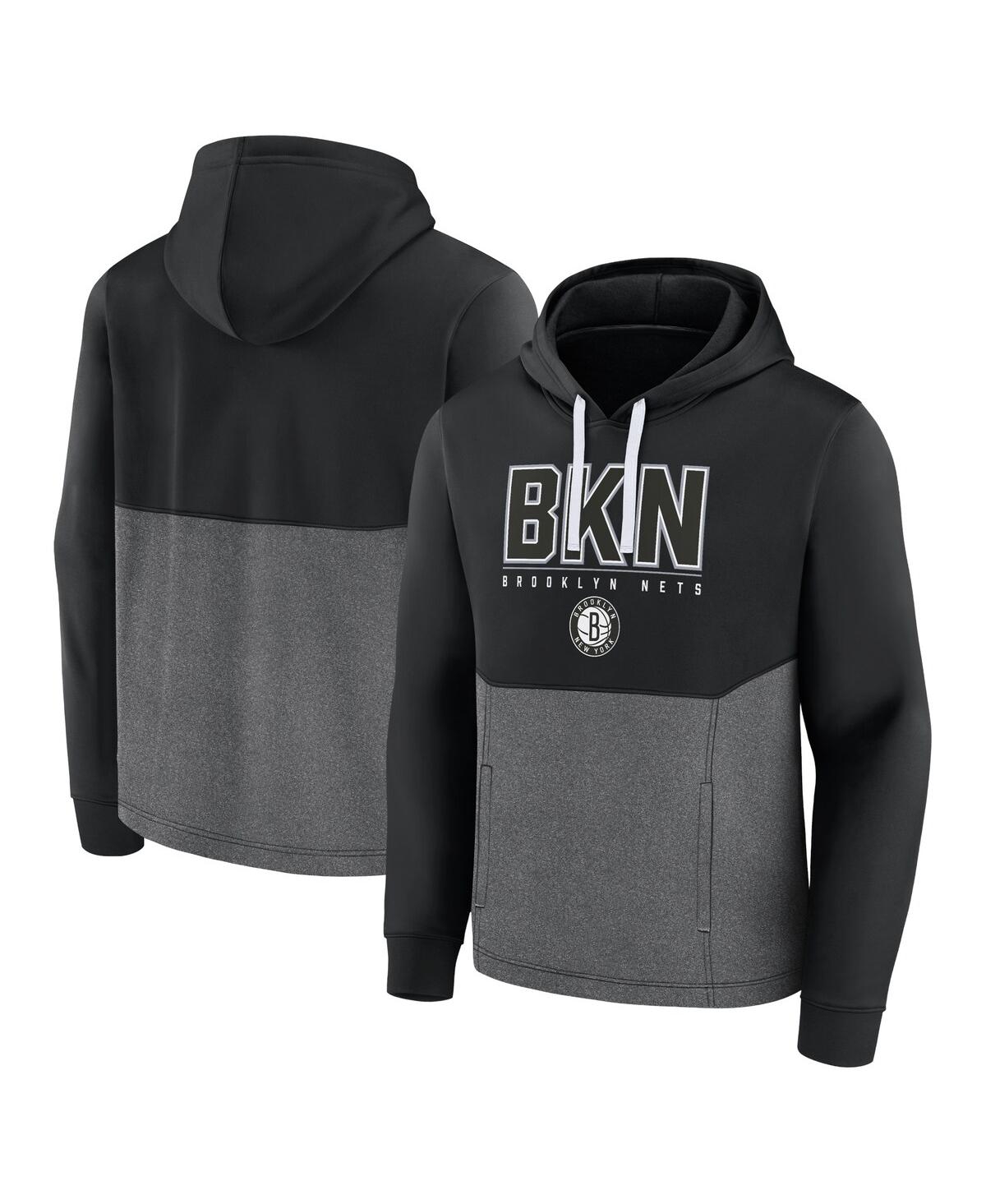 Men's FanaticsBrooklyn Nets Successful Tri-Blend Pullover Hoodie - Black