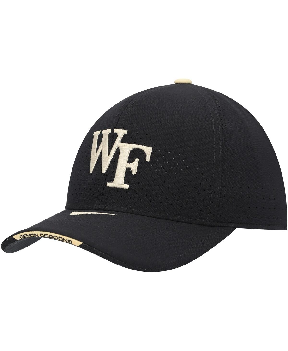 Men's NikeWake Forest Demon Deacons Classic99 Swoosh Performance Flex Hat - Black