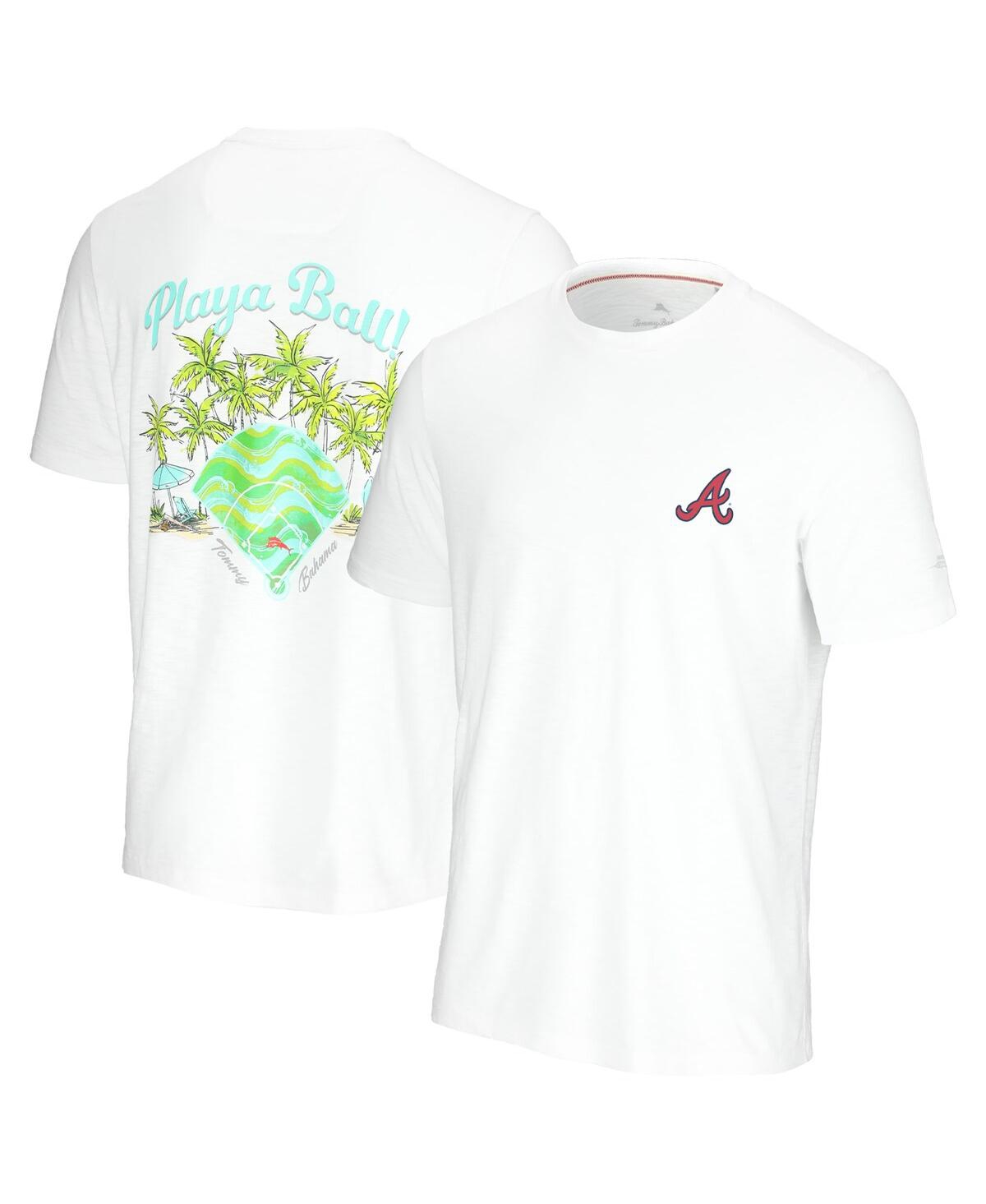 Tommy Bahama Men's  White Atlanta Braves Playa Ball T-shirt