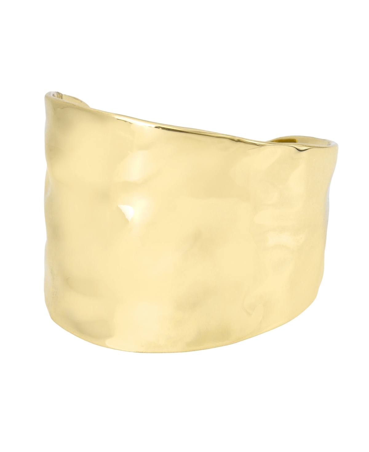 Gold Hammered Cuff Bracelet - Gold