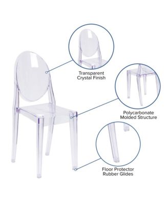  19" Rubber Ghost Side Chair