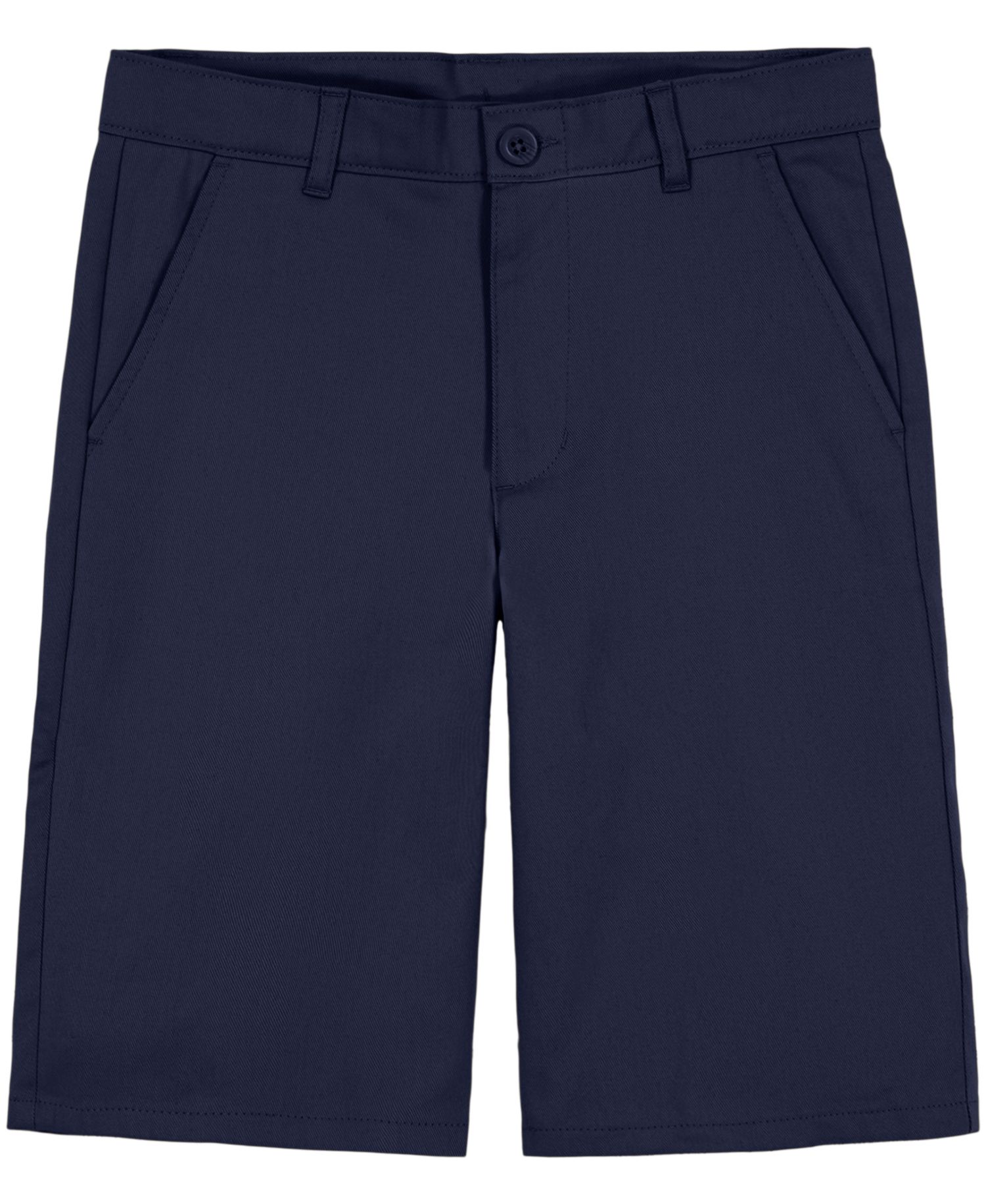 Little Boys Uniform Hunter Flat-Front Stretch Twill Shorts