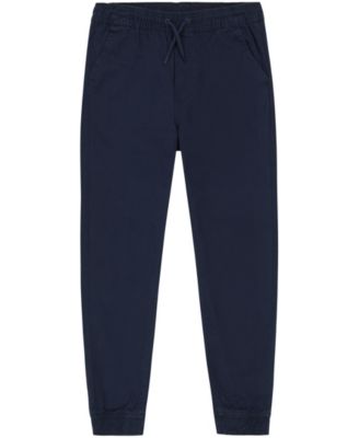 Nautica - Little Boys Evan Tapered-Fit Stretch Joggers with Reinforced Knees