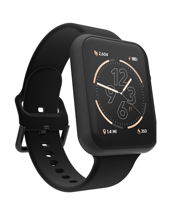 iTouch Unisex Air 4 Jillian Michaels Black Silicone Strap Smartwatch ...