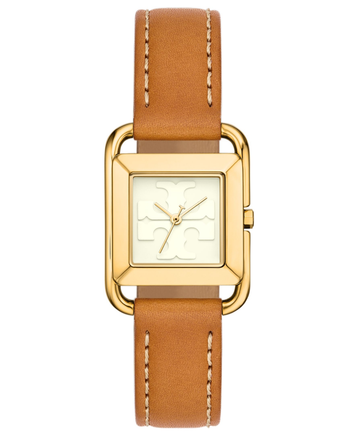 Women's The Miller Square Brown Leather Strap Watch 24mm - Brown