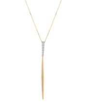 Y Neck Necklaces Pearl Diamond Gold Layered More Macy s