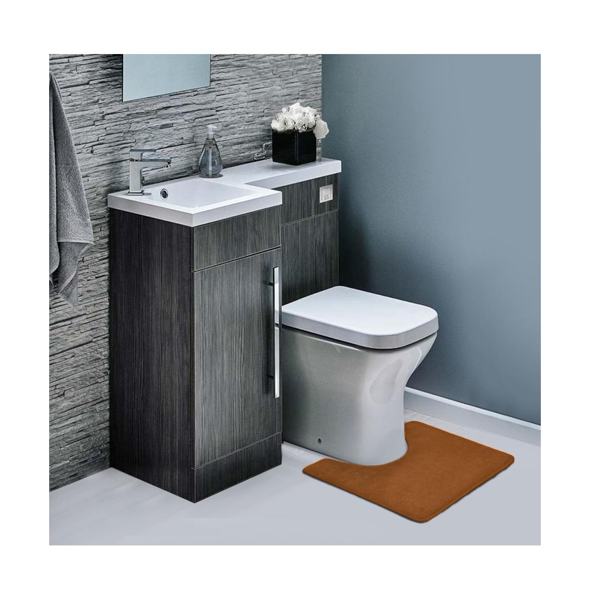 Non-Slip, Ultra Soft Plush, Memory Foam Bath Rug - Contour 24