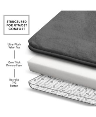 Non-Slip, Ultra Soft Plush, Memory Foam Bath Rug