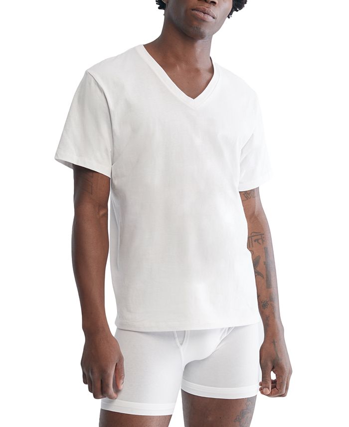 Calvin Klein Men's 5Pk. Cotton Classics VNeck Undershirts, Created
