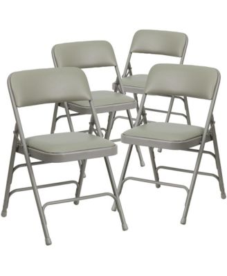 4 Pack Home & Office Portable Party Events Padded Metal Folding Chair