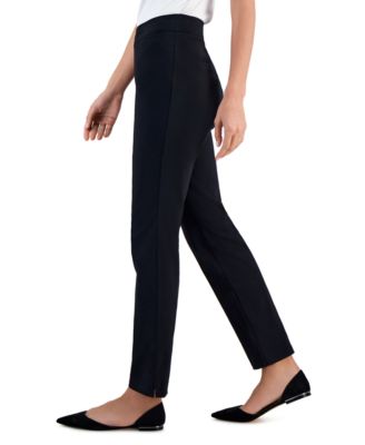 Petite Tummy-Control Cambridge Stretch Slim-Leg Pants