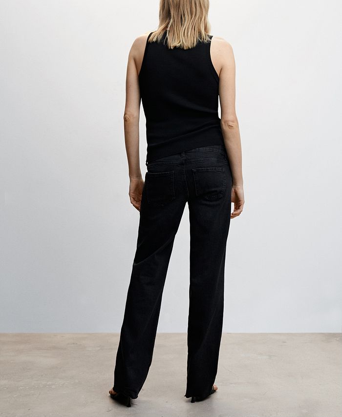 MANGO Women's Maternity Wideleg Jeans Macy's