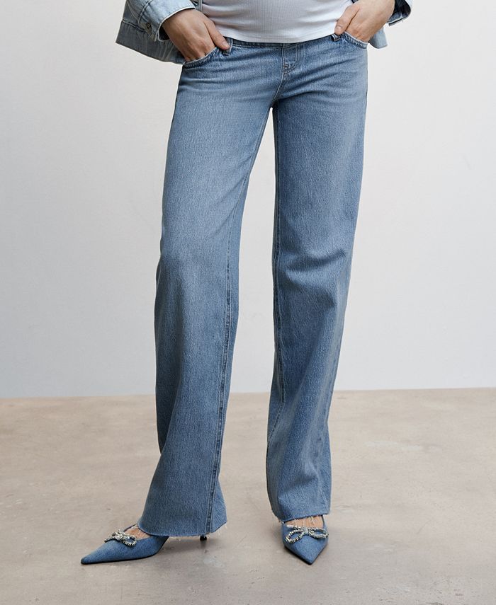 MANGO Women's Maternity Wideleg Jeans Macy's