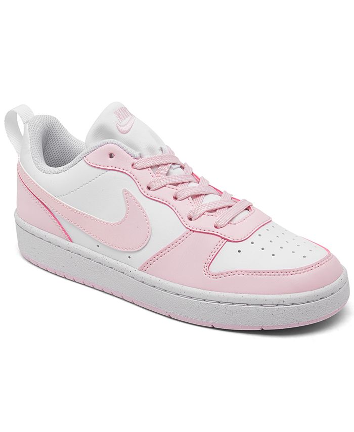 Nike Big Girls from - Low Court Line Macy\'s Borough Finish Sneakers Casual Recraft
